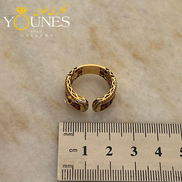 انگشتر طلا عقیق باگت